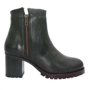 NEW ERIC MICHAEL women's jocelyn ankle bootie in green